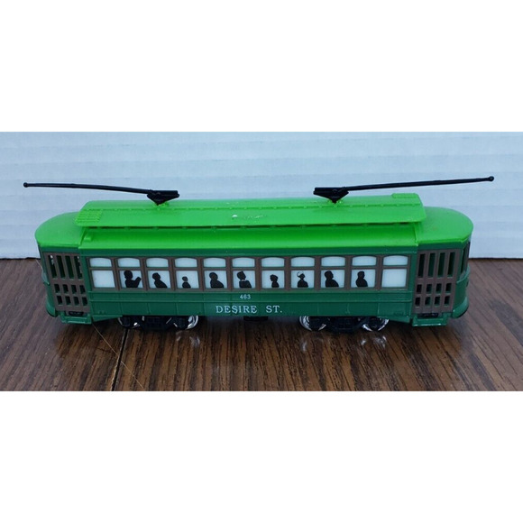 San Francisco Cable Car Trolley #463 Desire Street Toy HO Weathered Green - Picture 1 of 9